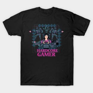 Hardcore gamer and The game warden. T-Shirt